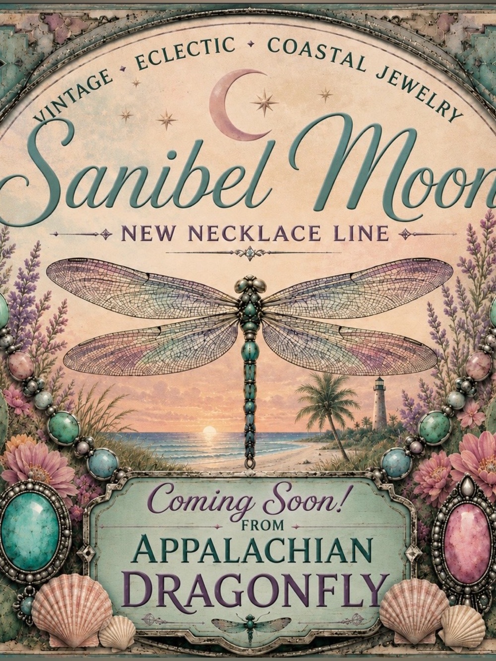 COMING SOON!!!  New Necklace Line “Sanibel Moon!”